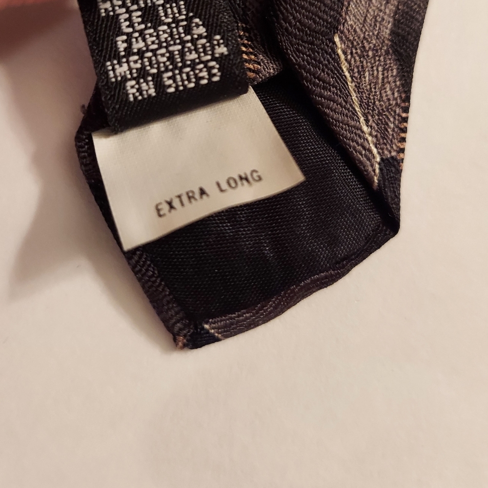 Vintage Allyn Saint George silk extra long tie - made in the USA - Picture 7 of 8
